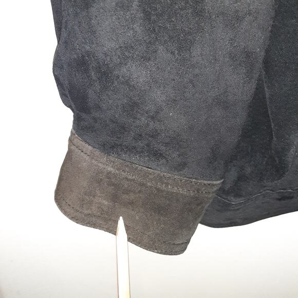 Vintage Phat Farm Suede Leather Jacket Mens 2XL Hip Hop 90s Button - Picture 6 of 13